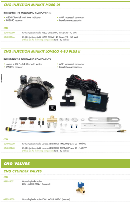 CNG INJECTION MINIKIT LOVECO 4-EU PLUS II